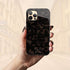 Dark Tortoiseshell Custom Crossed Arrows Initials iPhone Case
